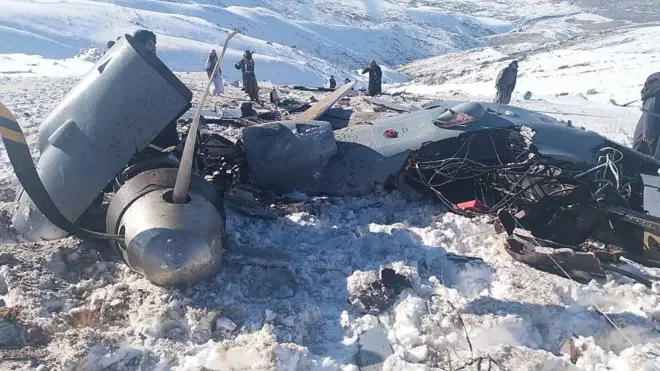 د غورځېدلې بې پیلوټه الوتکې پاتې شوني