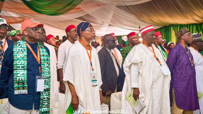 Awọn agba ẹgbẹ nibi ipade gbogbogbo ẹgbẹ oṣelu African Democratic Congress 