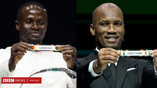 Sadio Mané et Didier Drogba