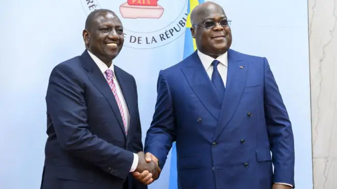 William Ruto yavuze ko DRC yamubajije niba badashobora gufunga abo basohoye itangazo