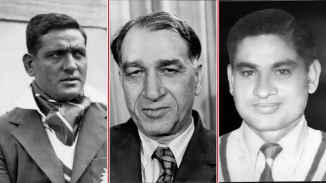 आमिर इलाही, अब्दुल हफीज कारदार और गुल मोहम्मद.