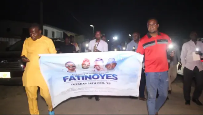 awọn eeyan to n se isin imọyi fun ẹbi Fatinoye