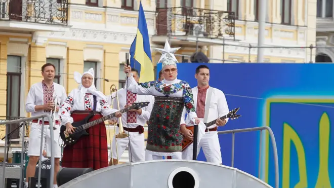 Вєрка Сердючка на концерті з нагоди Дня незалежності, архівне фото