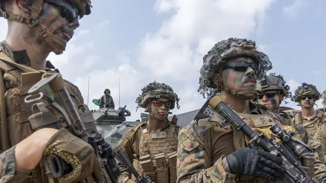 Морські піхотинці США в Таїланді під час міжнародних військових навчань Британії і США 26 лютого 2026 року