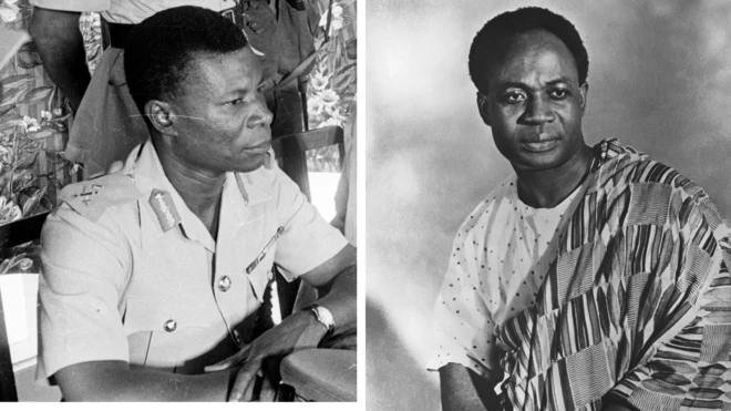 Nkrumah dey regarded as di founder of Ghana after e lead di country to independence