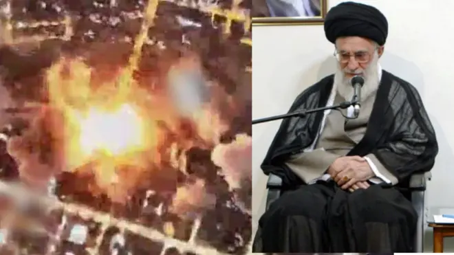 بیت خامنه‌ای که در حمله دوم اسرائیل از بین رفت 