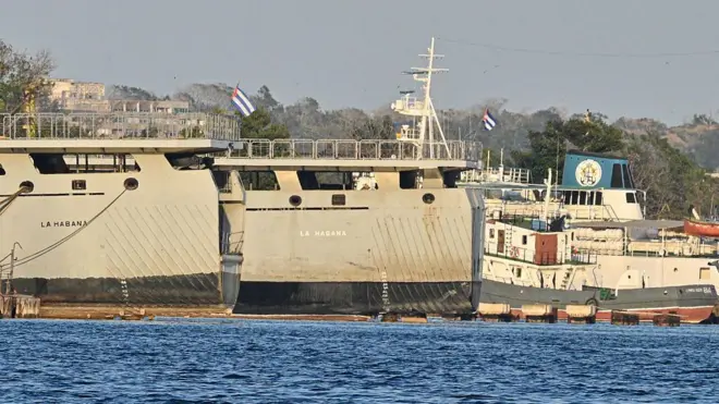 Корабли кубинской береговой охраны в порту Гаваны, 25 февраля 2026 года
