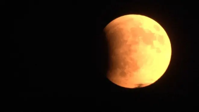 Blood Moon seen in the skies of Ankara, Turkey