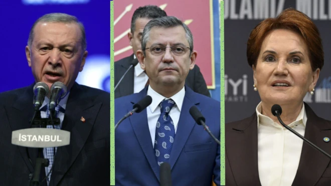 erdoğan, özel ve akşener