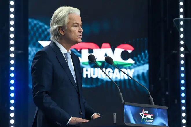 Geert Wilders 30 Mayıs'ta Macaristan'da düzenlenen Muhafazakar Siyasi Eylem Konferansı'nda (CPAC) konuşurken