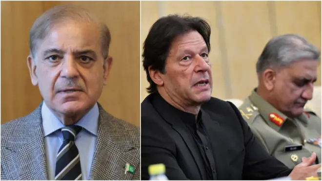 شہباز شریف، عمران خان، جنرل باجوہ
