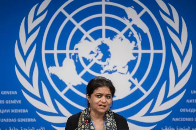 سارا حسین، رئیس کمیته حقیقتیاب مستقل سازمان ملل