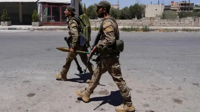 Сирийские силы безопасности в провинции Сувейда, 16 июля 2025 год