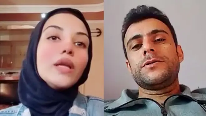 حرب غزة: يوميات من حياة شاب وفتاة تحت القصف