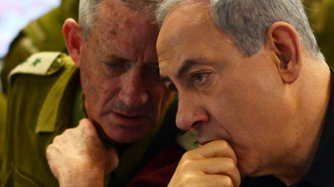 Gantz y Netanyahu.