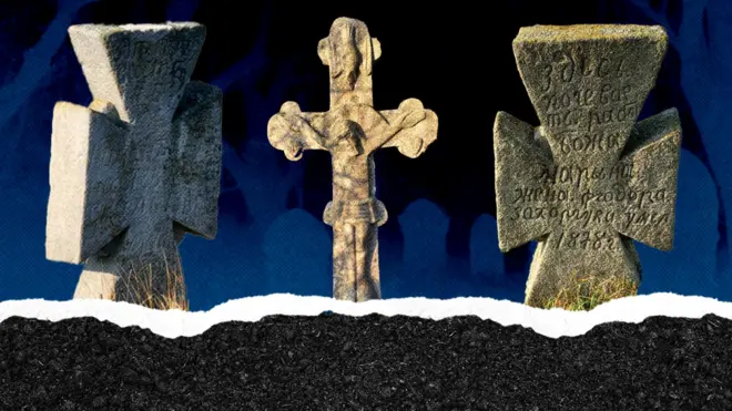 Старовинний цвинтар в Україні