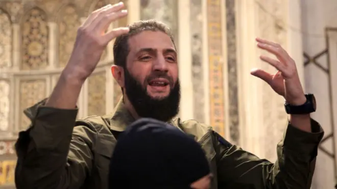 एचटीएस के नेता अबू मोहम्मद अल-जुलानी