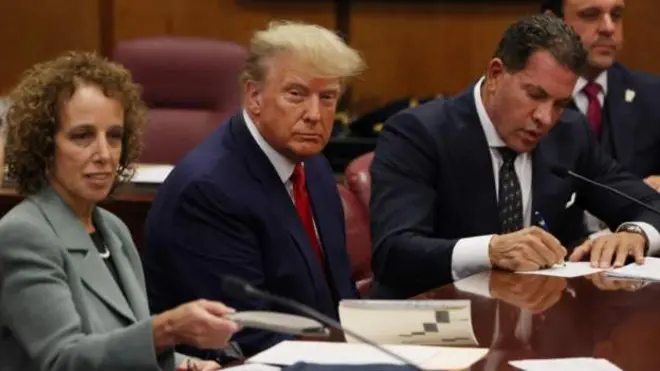 Trump for court room