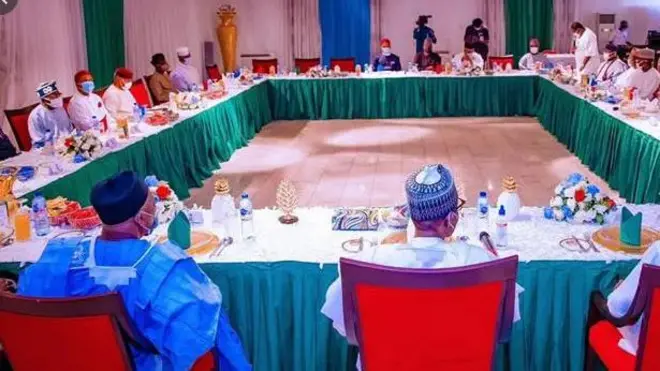 Ìpàdé àwọn olùdíje sípò Ààrẹ APC pẹ̀lú Ààrẹ Buhari