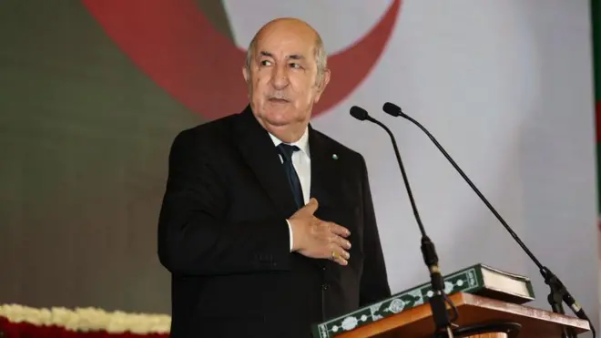 الرئيس الجزائري عبد المجيد تبون