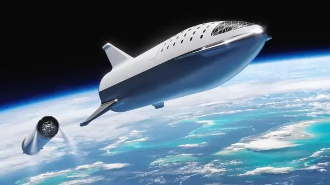 স্পেসএক্স-এর একটি স্টারশিপ রকেট।