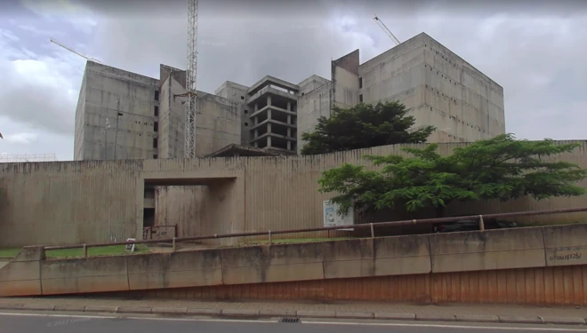 Image of di uncompleted national library building