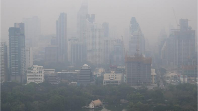 มลพิษทางอากาศในกรุงเทพมหานครเข้าขั้นวิกฤตเมื่อช่วงต้นปีที่แล้ว