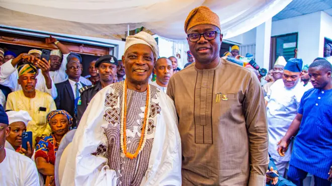 Aworan Rashidi Ladoja ati Gomina ipinlẹ Oyo, Seyi Makinde