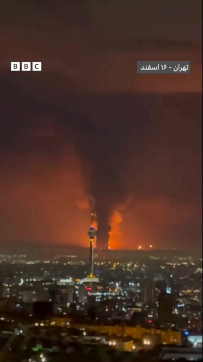 حمله اسرائیل به انبارهای سوخت