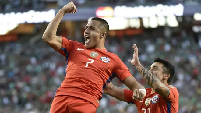 Los siete goles que Chile le marcó a México son la mayor goleada de la Copa América Centenario.