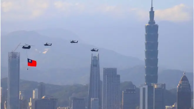 台北今年庆祝双十节资料照片。
