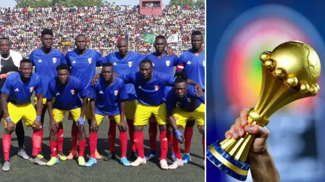 Chad team and Afcon trophy