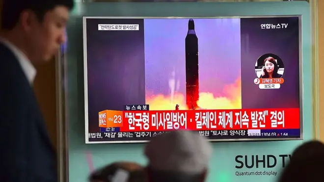 Это восьмая попытка КНДР запустить баллистическую ракету за последние семь месяцев