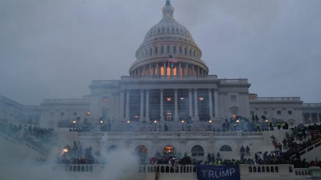Una panorámica del Capitolio de Washington, que el miércoles fue tomado por simpatizantes del presidente, Donald Trump.