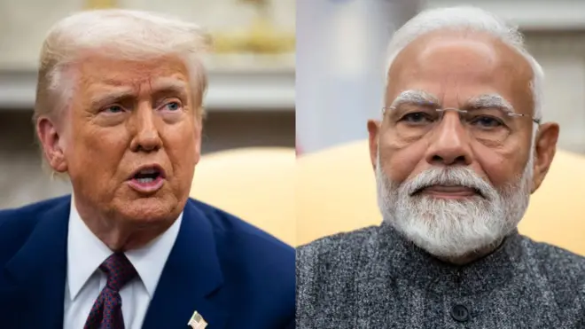 डोनाल्ड ट्रम्प आणि नरेंद्र मोदी