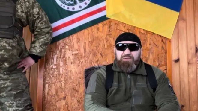 Chechen fighters