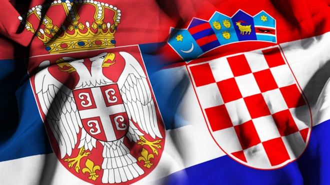 Zastave Srbije i Hrvatske