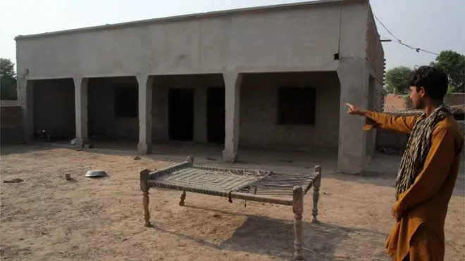 मुल्तान के मुज़्ज़फराबाद का वो घर जहां लड़की का बलात्कार किया गया.