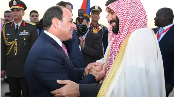 السيسي وولي العهد السعودي