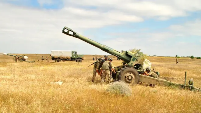 У штабі АТО кажуть, що кількість залпів артилерії на фронті за час перемир'я суттєво скоротилася