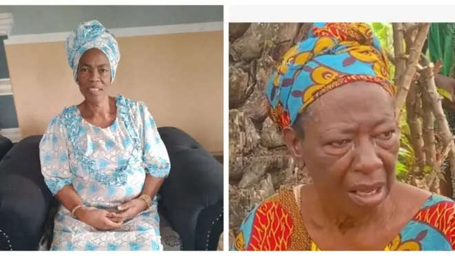 Aworan yii ṣafihan Abilekọ Nike Gboye (Iya Ibeji ọmọ araye le) lapa osi, iya naa wọ aṣọ alawọ aro ati funfun, o we gele, o si jokoo lori aga pẹlu ẹrin lẹnu rẹ. Lapa ọtun ni Iya ile ọọkan, Oloogbe Florence Ogunbiyi to jade laye lanaa ode yii.