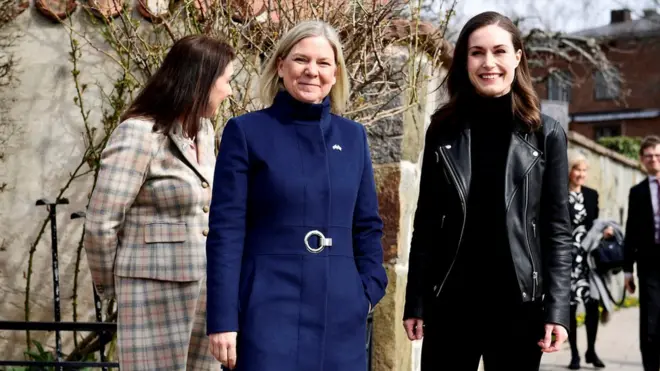 Predsednice vlada Švedske i Finske Magdalena Anderson i Sana Marin