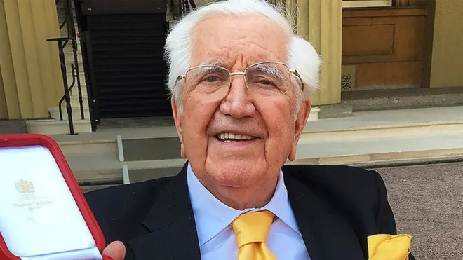 "Sir Jack": Receiving a knighthood in 2016 for services to charity