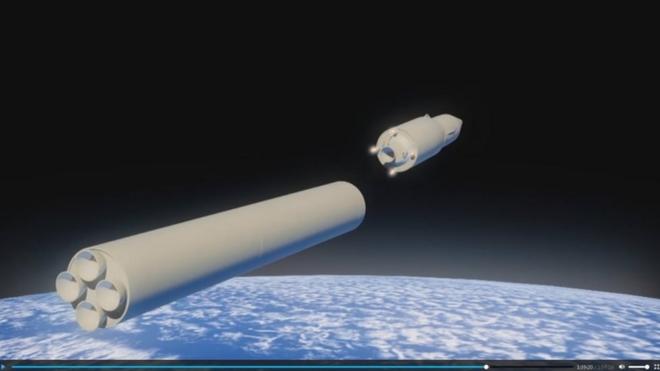 صورة صاروخ بواسطة الكمبيوتر