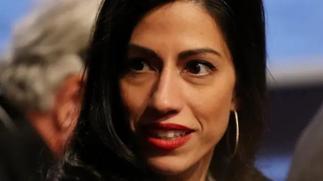 Ms Abedin reportedly had an address on Mrs Clinton's private email server