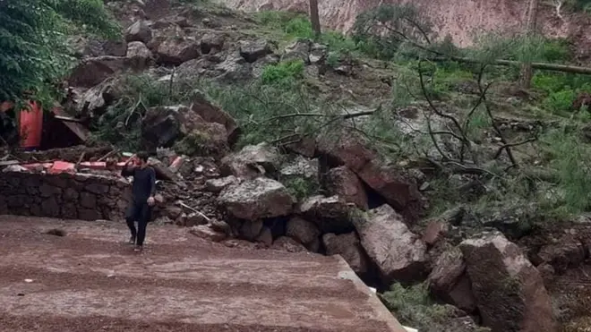 کوٹلی، کشمیر، لینڈ سلائیڈنگ