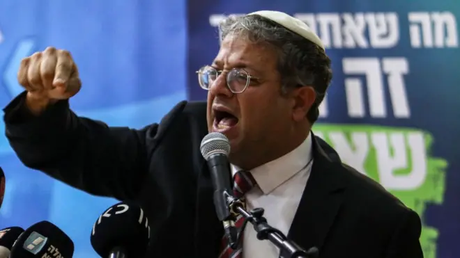 إيتمار بن غفير، النائب الإسرائيلي اليميني المتطرف وزعيم حزب الصهيونية المتدينة