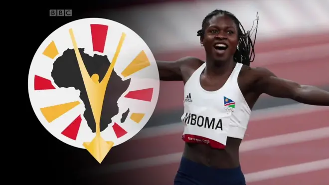 Christine Mboma, athlète namibienne, vice-championne olympique