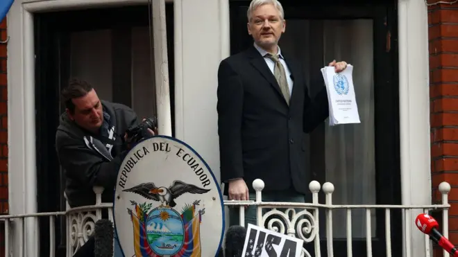 Julian Assange celebró en febrero las conclusiones del panel de expertos de la ONU que califican su detención de "arbitraria"
