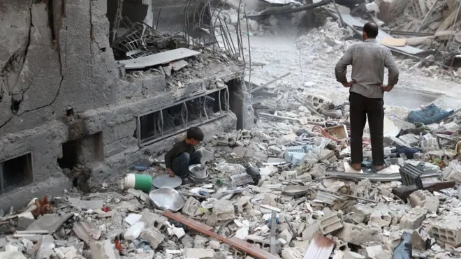 Washington, Rusya ve Suriye hükümetini, sivillere yönelik saldırıları arıtrmakla suçladı.